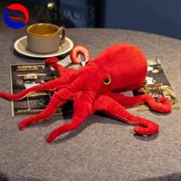 Búp bê bạch tuộc đỏ ZGECB, Đồ chơi sang trọng bạch tuộc động vật biển thực tế, Quà tặng Giáng sinh sinh Mô phỏng 40cm75cm Bạch tuộc nhồi bông sống động như thật Quà tặng trẻ em