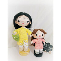 Búp Bê bằng Len Minnie.craft- Mẫu dolls áo dài ,cô giáo ,…bằng len thủ công HandMade