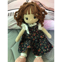 búp bê bằng len tặng kèm váy xanh