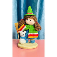 Búp bê bằng len trang trí bàn làm việc ( nhiều mẫu ) ( Sẵn )