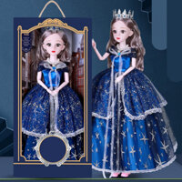 Búp bê barbie 60 cm công chúa đầm xanh 088