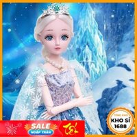 Búp bê barbie 60cm có khớp có nhạc công chúa Elsa xinh đẹp đồ chơi quà tặng cho bé gái E930