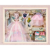 Búp bê Barbie cô dâu thế hệ mới với bộ váy cưới lộng lẫy như thật. XN5066