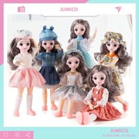☍♝☬Búp bê barbie có khớp 30cm giá rẻ,đồ chơi cho bé gái phát triển trí tuệ JUMICO BUB