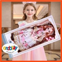 Búp bê barbie cỡ lớn cao 60cm có khớp búp bê công chúa dạ hội xinh xắn có hộp làm quà sinh nhật cho bé gái ANDATOY AD930