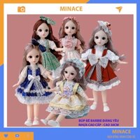 Búp bê barbie đồ chơi cho bé gái có khớp 30cm giá rẻ phát triển trí tuệ cho bé MINACE BUB2