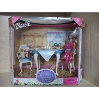 Búp bê barbie doll Tea time and bear bunny