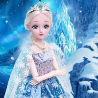 Búp Bê Barbie - Elsa Công Chúa Disney Cho Bé Cỡ Lớn Cao 60cm - Có Phụ Kiện Thay Đồ, Bé Thỏa Sức Sáng Tạo