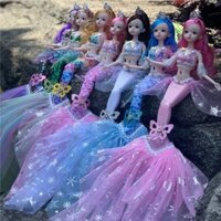 Búp Bê barbie Nàng Tiên Cá 3d Kiểu Mới 11.88