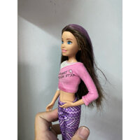 Búp bê Barbie Skipper tóc móc line tím (used)