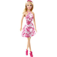 Búp bê Barbie váy hoa (used - đủ phụ kiện )