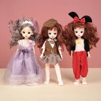 Búp bê Barbie xinh đẹp cao cấp cao 30cm có khớp, đồ chơi búp bê công chúa cho bé gái