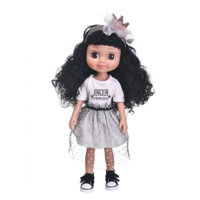 Búp bê bé gái 16 inch tóc đen xù cá tính 040