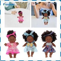 Búp bê bé gái châu Phi Koolsoo Handmade Bao gồm trang phục cao cấp Quà tặng sinh nhật với bộ sưu tập trang phục cho trẻ em Trẻ em