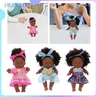 Búp bê bé gái châu Phi Handmade Bao gồm trang phục cao cấp Quà tặng sinh nhật kèm bộ sưu tập trang phục cho trẻ em Trẻ em