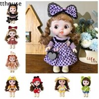 Búp Bê Bé Gái TTHOUSE Có Quần Áo, Búp Bê Váy Vinyl Tự Làm Tóc 28cm, Búp Bê Dễ Thương Sống Động Như Thật Toàn Thân Cô Gái Dolly Trang Phục Đồ Chơi Trẻ Sơ Sinh