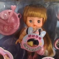 Búp bê biết ăn biết nói, biết khóc, biết cười+phụ kiện uống sữa và bô vệ sinh