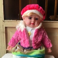 Búp bê biết phát nhạc mình nhồi bông mềm dài 60 cm. nặng 800g - màu ngẫu nhiên