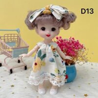 Búp Bê Bjd 17Cm Đồ Chơi Đẹp Mắt Chất Lượng Cao Dễ Thương Với Quần Áo Và Giày