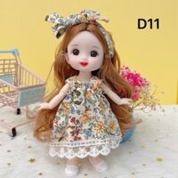 Búp Bê Bjd 17Cm Đồ Chơi Đẹp Mắt Chất Lượng Cao Dễ Thương Với Quần Áo Và Giày