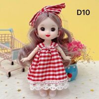 Búp Bê Bjd 17Cm Đồ Chơi Đẹp Mắt Chất Lượng Cao Dễ Thương Với Quần Áo Và Giày