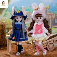 Búp bê Bjd LUXELOONGE 1 / 6, Trang phục với quần áo Búp bê Bjd Anime 30cm, Đồ chơi DIY Mắt 3D Búp bê bản lề đầy màu sắc dễ thương Đồ chơi trẻ em