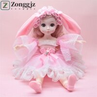 Búp bê Bjd ZONGGJZ 30cm, Búp bê Bjd hình cầu DIY 1 / 6, Đồ chơi nhà chơi Trang phục mắt 3D có quần áo Đồ chơi khớp nối 30cm Quà tặng bé gái