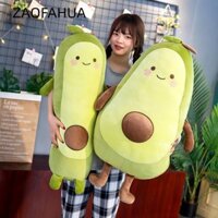 Búp bê bơ trái cây nhồi bông ZAOFAHUA, Đồ chơi khổng lồ màu xanh lá cây ngủ bơ, Gối ngủ 35 / 50 / 65cm dễ thương Trang trí phòng