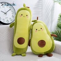 Búp bê bơ trái cây nhồi bông SNSUH, Đồ chơi khổng lồ màu xanh lá cây ngủ 35 / 50 / 65cm, Gối ngủ bơ mềm cho bé gái