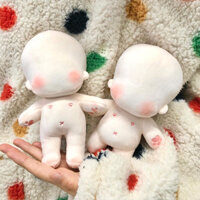 Búp bê bông cơ thể cơ thể tự làm thân hình bình thường 20cm thân hình mũm mĩm búp bê bánh hấp tư thế ngồi chân dài thân hình sao biển