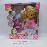 Búp bê bú bình chăm sóc em bé