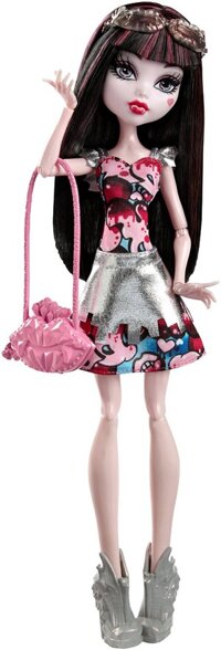 Búp bê cẩm thạch công chúa Dracula và bữa tiệc ánh sáng Monster High Boo York Boo York Frightseers Draculaura Doll