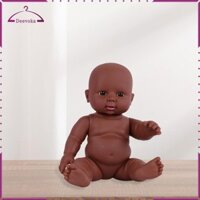 Búp Bê Châu Phi Búp Bê Bé Đen Vinyl Bộ Sưu Tập Đồ Chơi Giáo Dục DIY 11,81Inch Di Chuyển Được Sống Động Như Thật Búp Bê Bé Búp Bê Cho Trẻ Em Trẻ Em