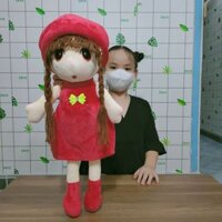 BÚP BÊ CHIBI ÁO ĐỎ [60cm] DỄ THƯƠNG CHO BÉ GÁI