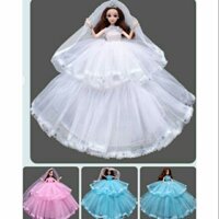 Búp bê cô dâu váy 2 tầng bồng bềnh