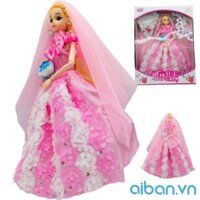Búp bê cô dâu xinh đẹp tặng kèm trang sức