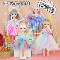 Búp bê, công chúa, tiêu thư, Barbie có khớp mắt 3D siêu dễ thương dành cho bé mã Baby 101