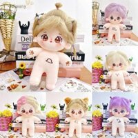 Búp bê Cotton EDIWANY 20cm, có thể đặt theo hình dạng búp bê nhồi bông mềm mại, Búp bê khỏa thân Anime hoàng đạo hoạt hình