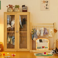 Búp Bê Cotton Tủ Quần Áo Móc Treo Hộp Bảo Quản 20cm Quần Áo Cho Bé Tủ Trưng Bày Búp Bê Treo Tủ Quần Áo Giá Để Đồ