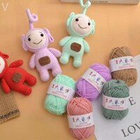 Búp Bê Đan Len 5 Sợi cotton Phong Cách Hàn Quốc Cho Bé