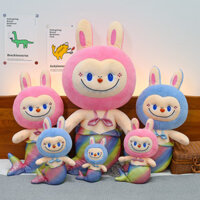 Búp bê đồ chơi sang trọng biến hình nàng tiên cá mới màu sắc cầu vồng