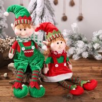 Búp Bê elf Ngồi Điều Chỉnh Tư Thế Ngồi Dùng Trang Trí Giáng Sinh