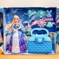 BÚP BÊ ELSA BARBIE CỠ LỚN TẶNG KÈM PHỤ KIỆN CAO 38CM
