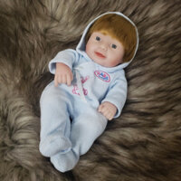 Búp Bê Em Bé Sơ Sinh Dễ Thương Bằng Silicon 11 inch 25 cm NPK Reborn Full Body Vinyl Doll  PVN4397