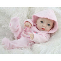 Búp Bê Em Bé Sơ Sinh Dễ Thương Bằng Silicon 11 inch 25 cm NPK Reborn Full Body Vinyl Doll PVN4399