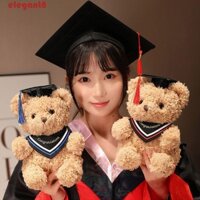 Búp bê gấu ELEGANT, Gấu bông tốt nghiệp hoạt hình mềm mại, Quà tặng kỷ niệm với tua rua Mũ bác sĩ Đồ chơi sang trọng Lễ kỷ niệm sinh viên tốt nghiệp