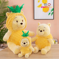 Búp bê gấu Pooh dứa cùng kiểu hot trên mạng, Gối Ôm Gấu Pooh, đồ chơi nhồi bông, quà sinh nhật cho bé gái, búp bê vải, búp bê trẻ em