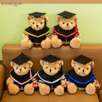 Búp bê gấu tốt nghiệp KAMQEN, Đồ chơi gấu sang trọng mặc dễ thương, Mũ bác sĩ Thú nhồi bông mềm 27cm cho mùa tốt nghiệp