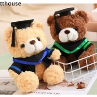 Búp bê gấu tốt nghiệp TTHOUSE Mũ bác sĩ, Đồ chơi sang trọng hình gấu độc thân mềm mại dễ thương, Búp bê động vật gấu nhồi bông 23 / 28cm hoạt hình dành cho học sinh trẻ em