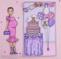 Búp bê giấy – Happy Baby shower celebration BBG013